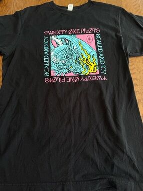 Twenty One Pilots Scaled and Icy Black T-Shirt